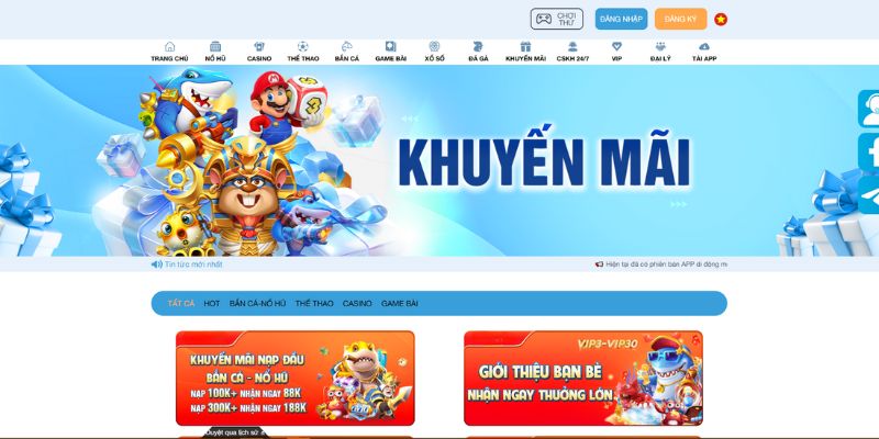 Hệ thống khuyến mãi đa dạng dành riêng cho chuyên mục Nổ Hũ